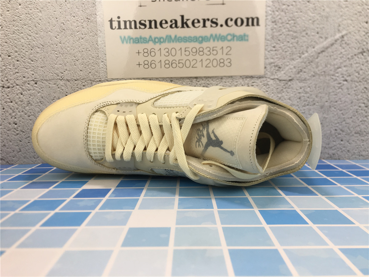 GX batch Off-White x Wmns Air Jordan 4 SP Sail CV9388-100